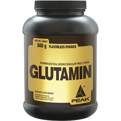 peak glutamin powder dose