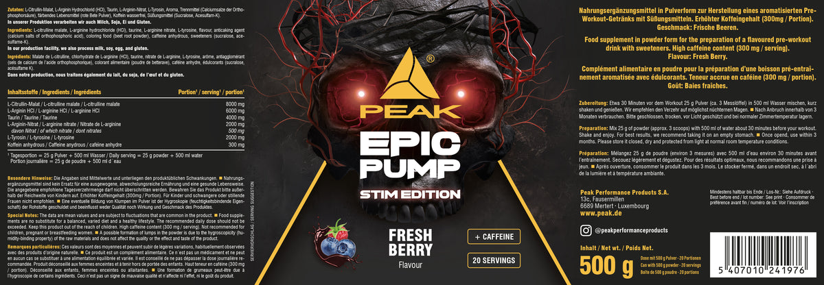 Epic Pump Stim Edition
