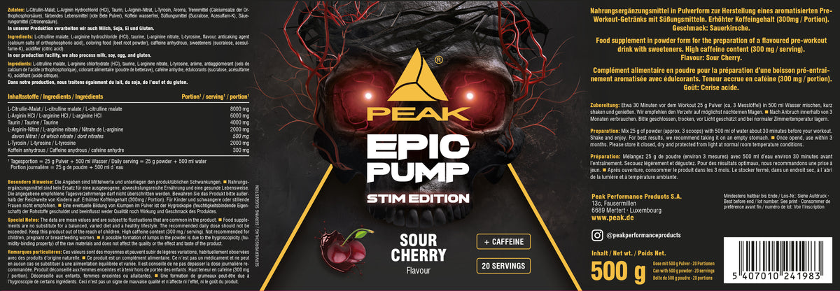Epic Pump Stim Edition