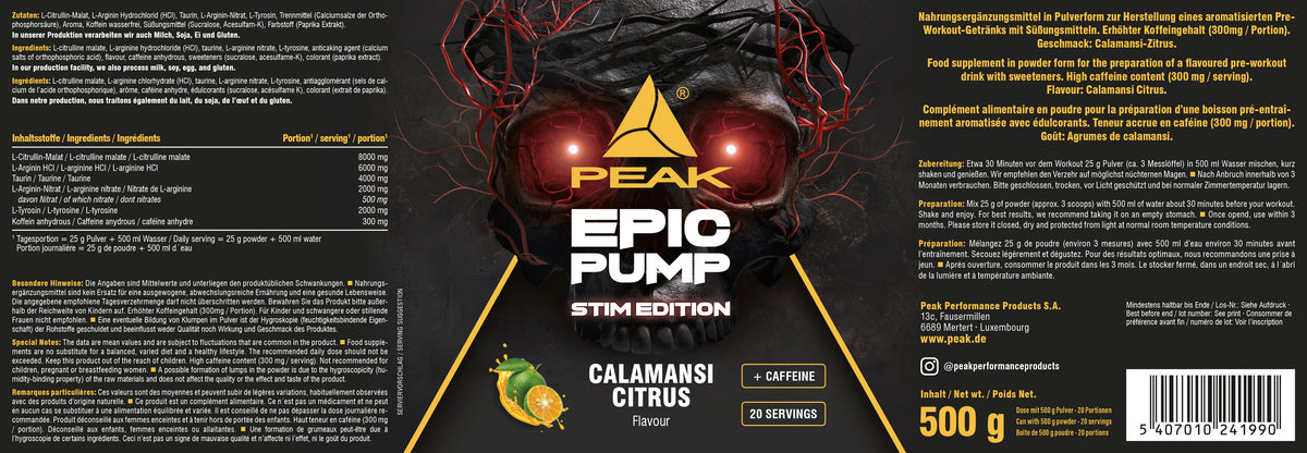 Epic Pump Stim Edition