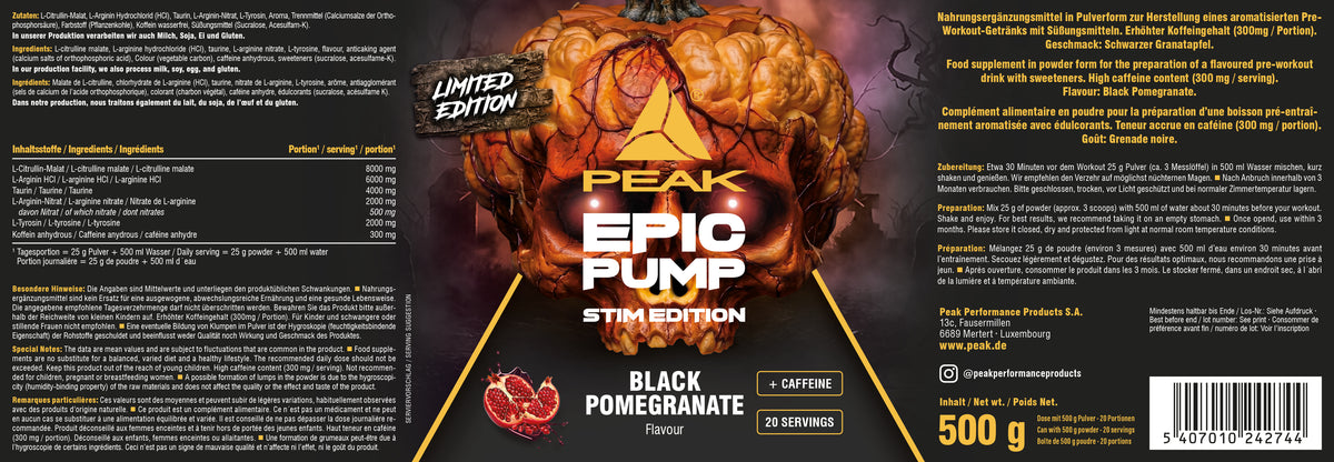 Epic Pump Stim Edition