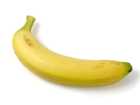 gelbe krumme Banane als Sportnahrung 