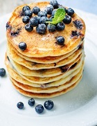 Proteinreicher Blueberry Pfannkuchen mit Whey Protein Isolat