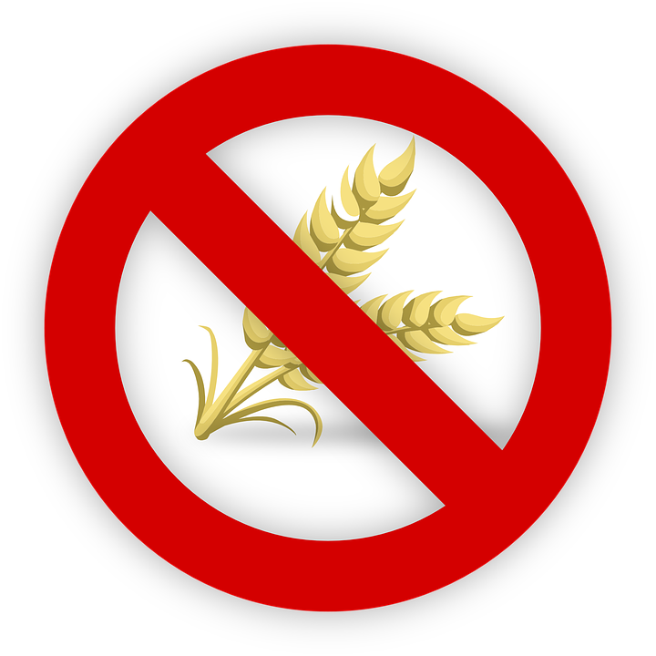 Glutensensitivität-Verbotsschild